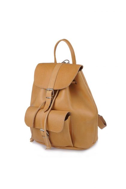 Classic Leather Backpack - Φυσικό