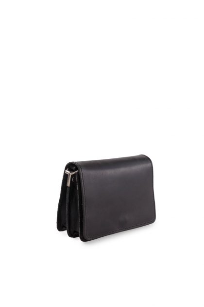 Square zip purse - Μαύρο