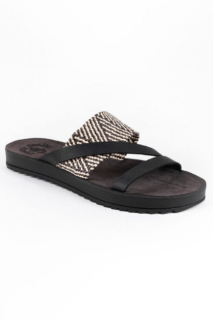 Paros Fantasy sandals s8021 - Black macrame