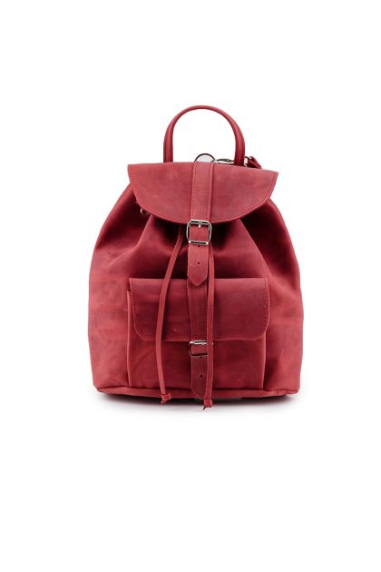 Classic Leather Backpack - Μπορντό